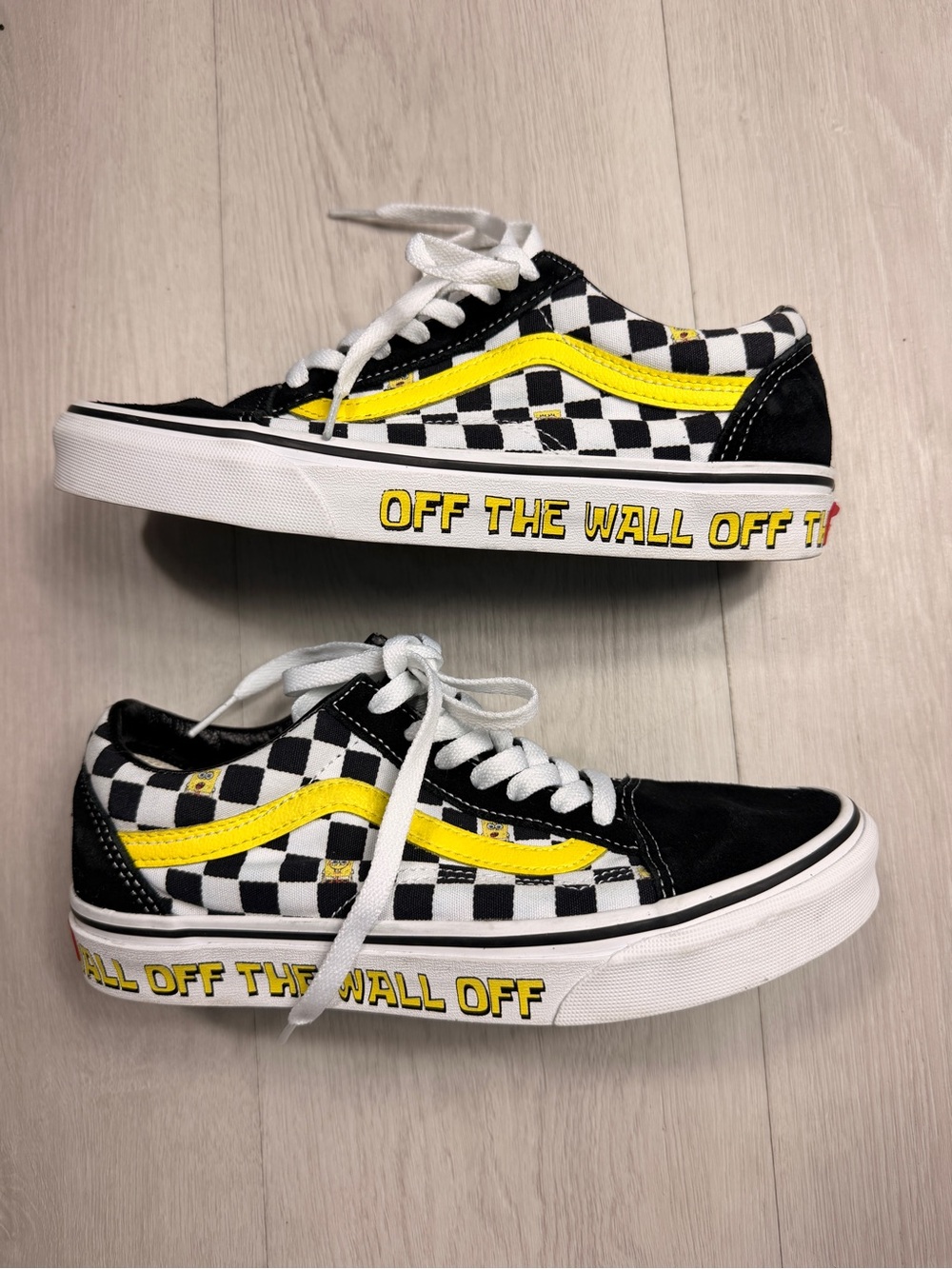 Vans x SpongeBob‎ Old Skool Checkerboard Off The Wall Shoes Women’s 7.5 Men’s 6